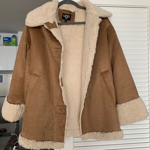 UGG Brown Teddy Jacket with Cream Lining
